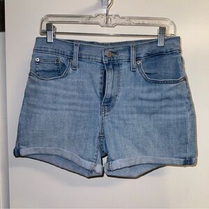 Levi’s Mid Length Mid Rise Denim Shorts